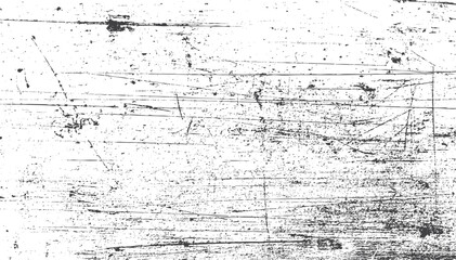 Scratches and cracks on grainy metal texture. Vector grunge overlay with dust effect. Use in flyers, posters, and industrial banner graphics.