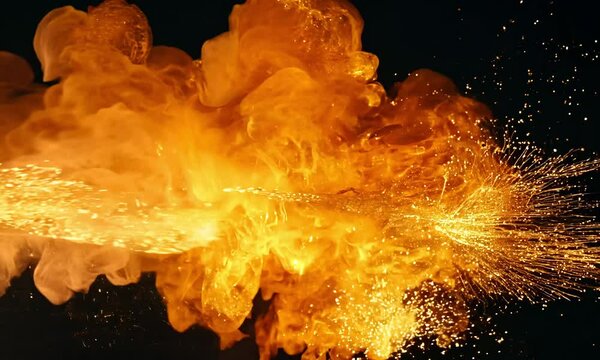 Realistic Explosion in Slow Motion &ndash; High Detail