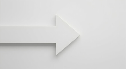 Arrow, Right, Direction, White Arrow Pointing Right on White Background