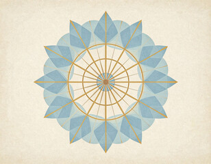 Bright pastel image of mandala