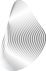 Obraz premium Circle and liquid shapes with dynamic metallic glowing silver, tech, innovation, science