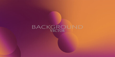 Dark purple orange color gradient background vector design