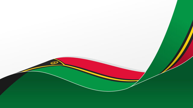 waving flag of vanuatu vector background with copy space for text. for vanuatu national day