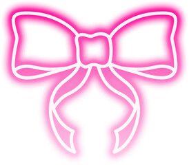 Fototapeta premium Neon Ribbon Icon