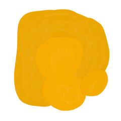 Abstract textured paint shapes solid gouache style collage elements