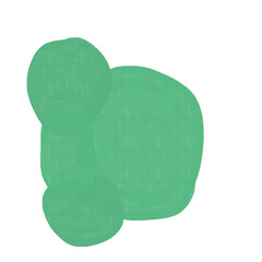 Abstract textured paint shapes solid gouache style collage elements