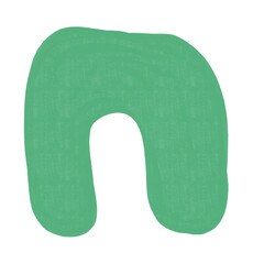 Abstract textured paint shapes solid gouache style collage elements