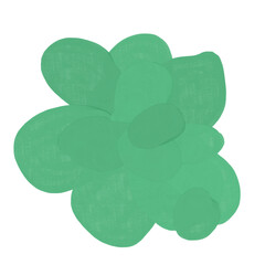 Abstract textured paint shapes solid gouache style collage elements