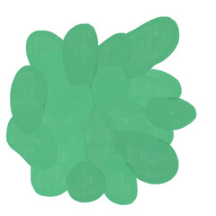 Abstract textured paint shapes solid gouache style collage elements