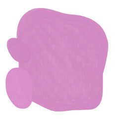 Abstract textured paint shapes solid gouache style collage elements