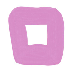 Abstract textured paint shapes solid gouache style collage elements