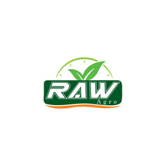 Raw Letter Agro Food & Beverage Logo Concept