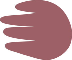 Blob shape organic in boho style