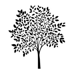 Obraz premium silhouette tree icon