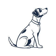 vector illustration of a dog