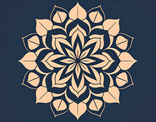 Mandala in dark warm colors