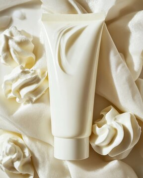 Kremowa konsystencja, bita śmietana, tekstura, białe tło
