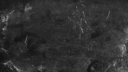 Empty school chalk board on a wooden table. Empty space to enter text or insert graphics. Concept in education or business.
