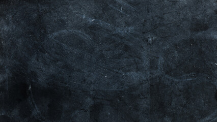 Empty school chalk board on a wooden table. Empty space to enter text or insert graphics. Concept in education or business.