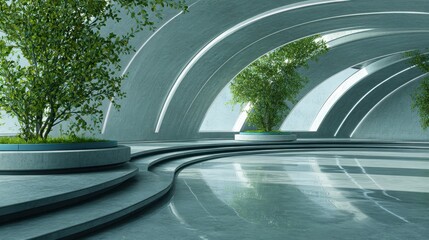 Obraz premium Emerald Archway Tropical Paradise Oasis