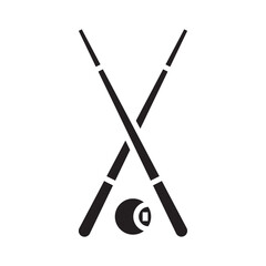 Pool Cue Icon Design
