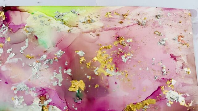 abstract background made of alcohol ink
