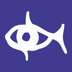 Fish eye logo, Fish logo design.