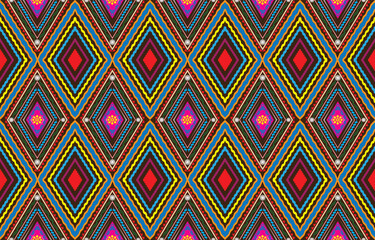 Tribal striped seamless pattern. Aztec geometric vector background. Can be used in textile design, web design for making of clothes, accessories, decorative paper, wrapping, envelope; backpacks, etc.