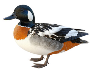 Obraz premium Mallard Duck Standing Isolated on a Transparent PNG Image