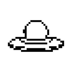 pixel cowboy hat