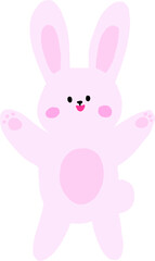 인사하는 토끼 그림