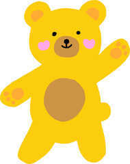 인사하는 곰 그림