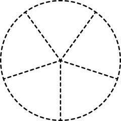 Dashed line geometric