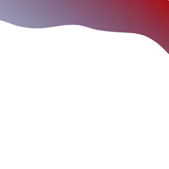 abstract red shape transparent background