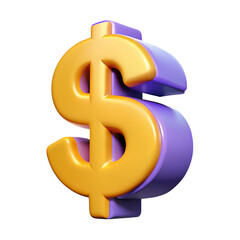 Obraz premium 3d dollar sign icon