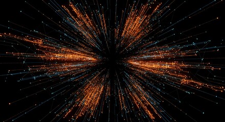 Blazing Trails of Futuristic Light