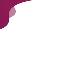Obraz premium Gradient pink wave shape transparent background. Random abstract wave organic irregular shape flat style. 
