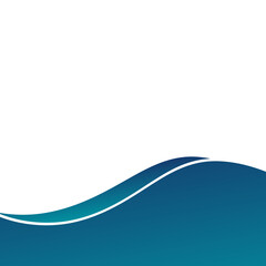 Blue gradient shape in wave style design for branding, advertising with abstract shapes. Modern background shape for cover, invitation, poster, banner, flyer, template