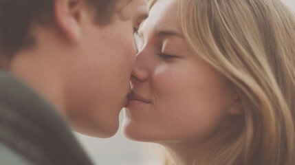 Fototapeta premium Couple kissing
