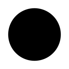 Label Circle Black