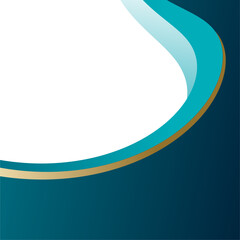 Header shape background for website design. Abstract blue border shape for banner. Blue gradient abstract shape for template web cover, presentation banner, flyer, brochure shape