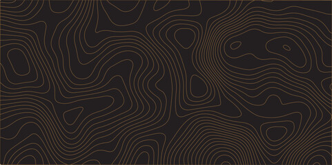Luxury gold abstract line art background vector.geographic mountain relief. retro topographic map. geographic contour map paper texture. terrain path isolated on a background. Vector. Illustration.