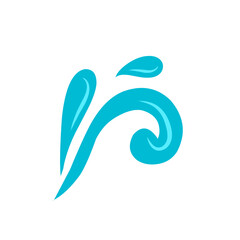 blue water splash vector illustration