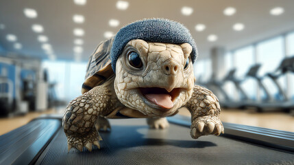 turtle exercise, AI generated