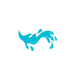 blue water splash vector illustration