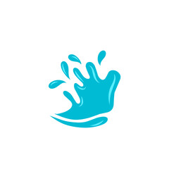 blue water splash vector illustration