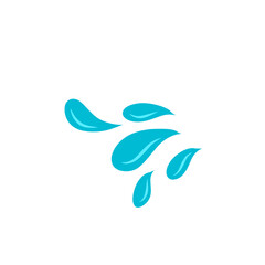 blue water splash vector illustration
