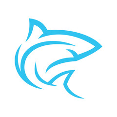 Shark logo design, simple shark logo design.