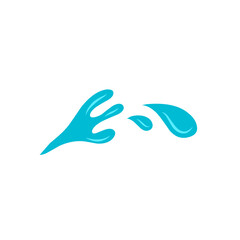 blue water splash vector illustration