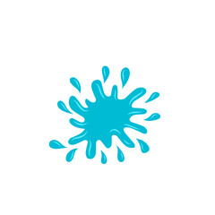 blue water splash vector illustration